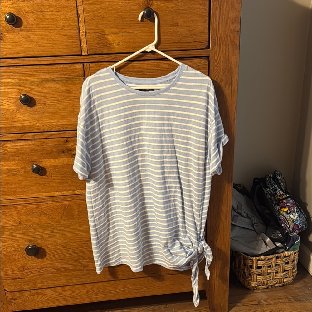 Striped Blue and White T-Shirt